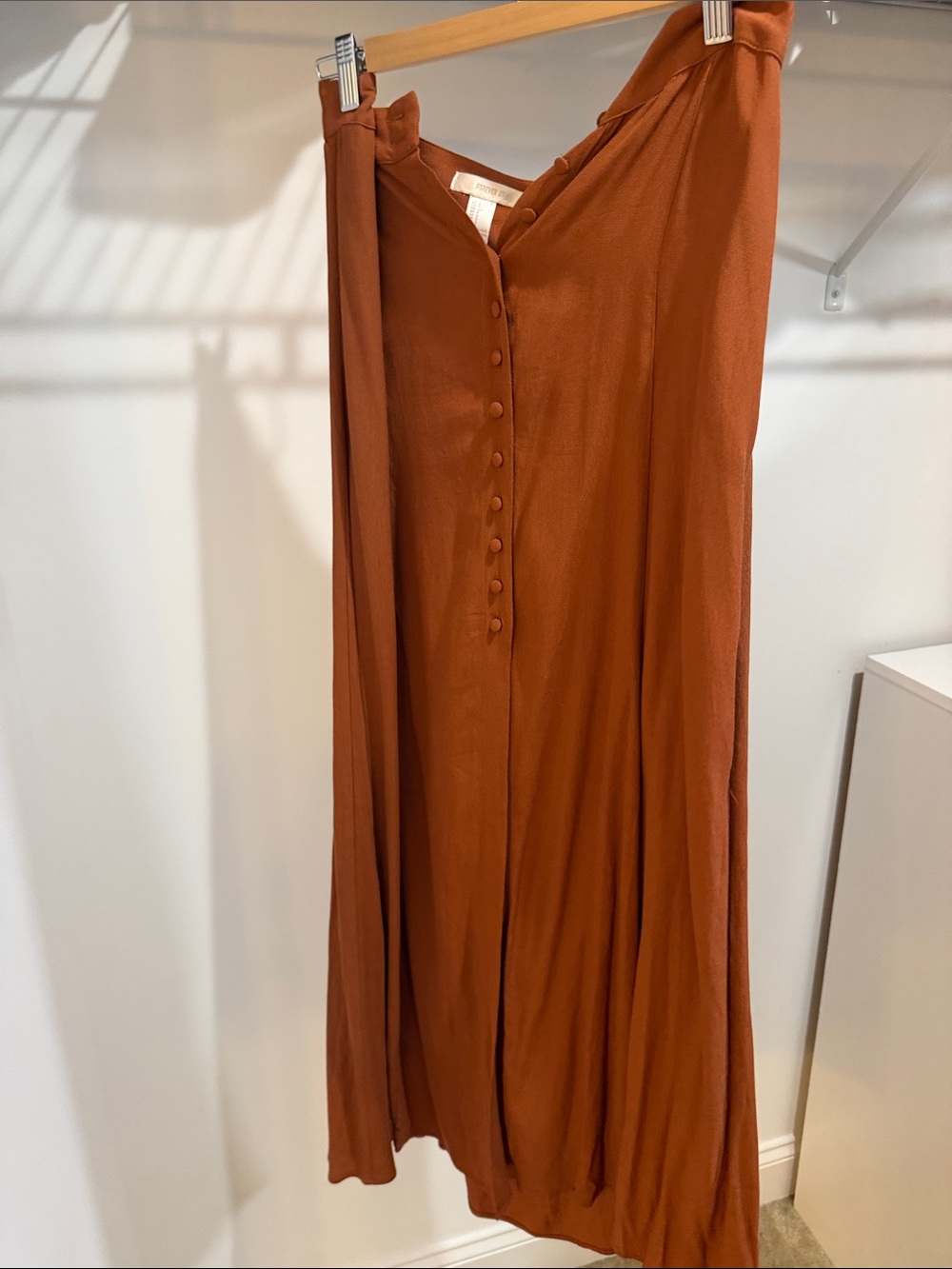 Forever 21 Rust Brown Maxi Skirt